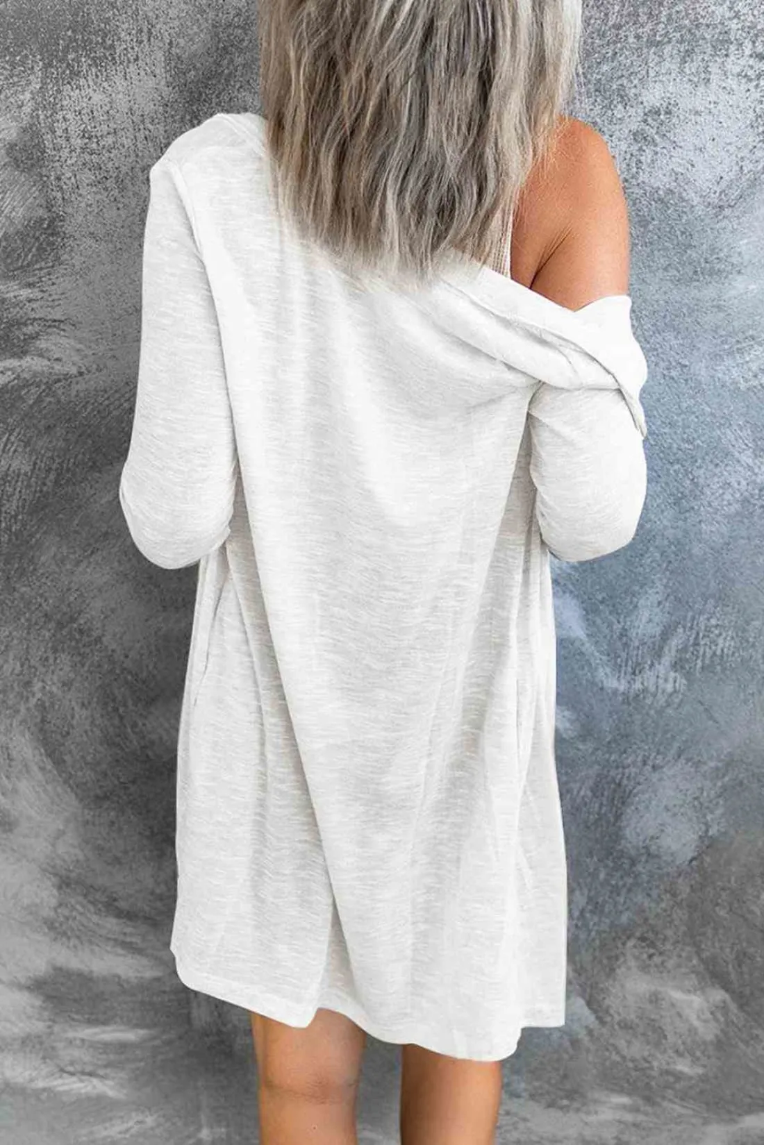 LIghtweight Button Front Longline Cardigan