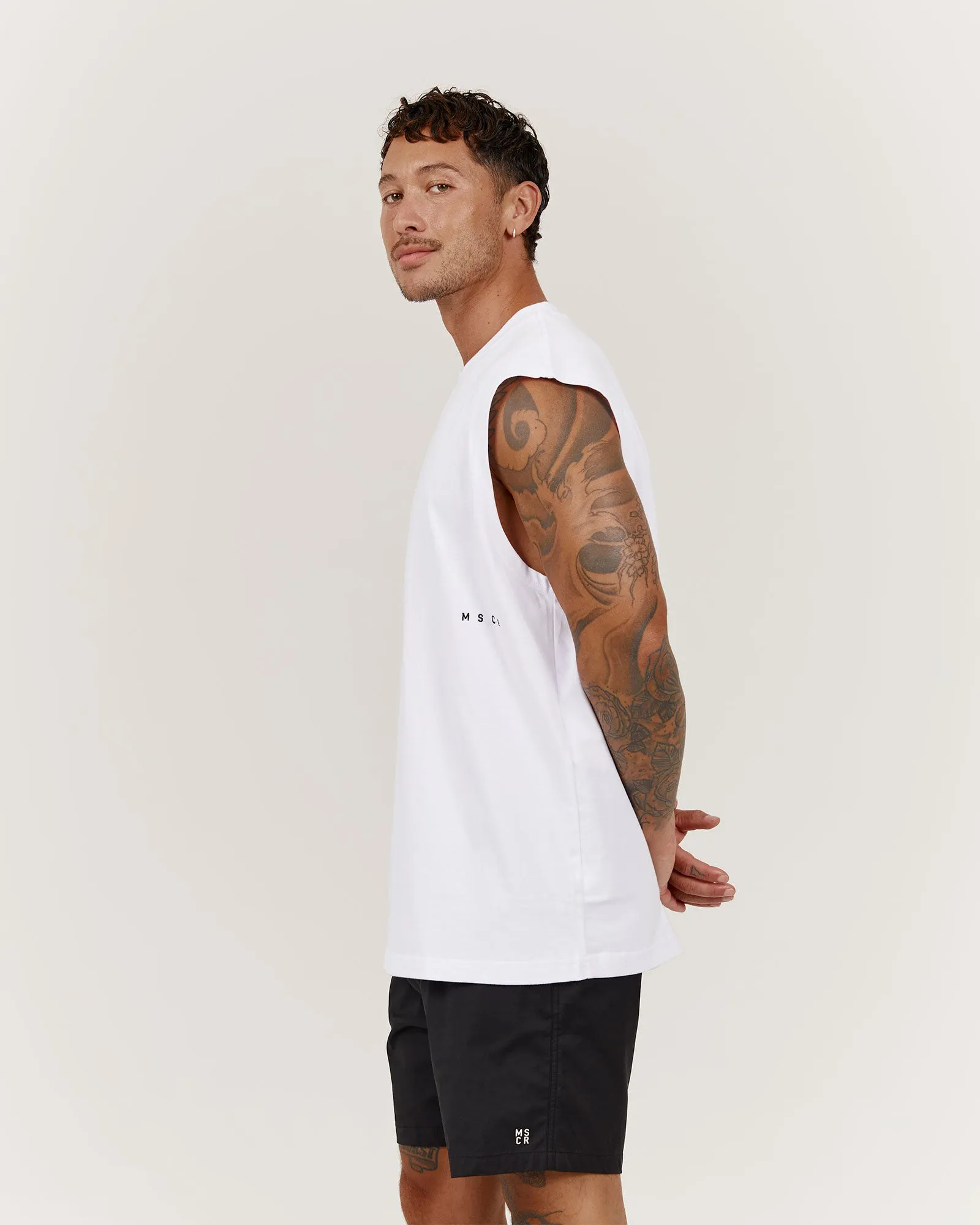 LIGHTWEIGHT OVERSIZED TANK - WHITE