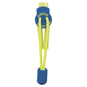Lock Laces - Electric Blue/Yellow (1 Pair Pack)
