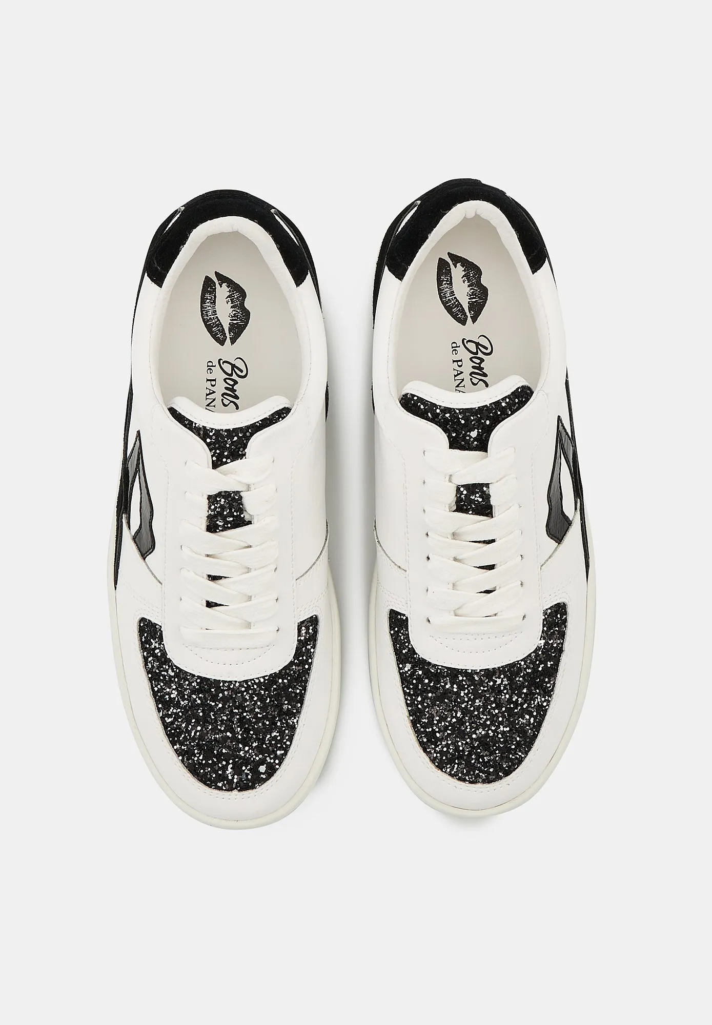 Loulou-Blanc Noir Glitter