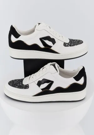 Loulou-Blanc Noir Glitter
