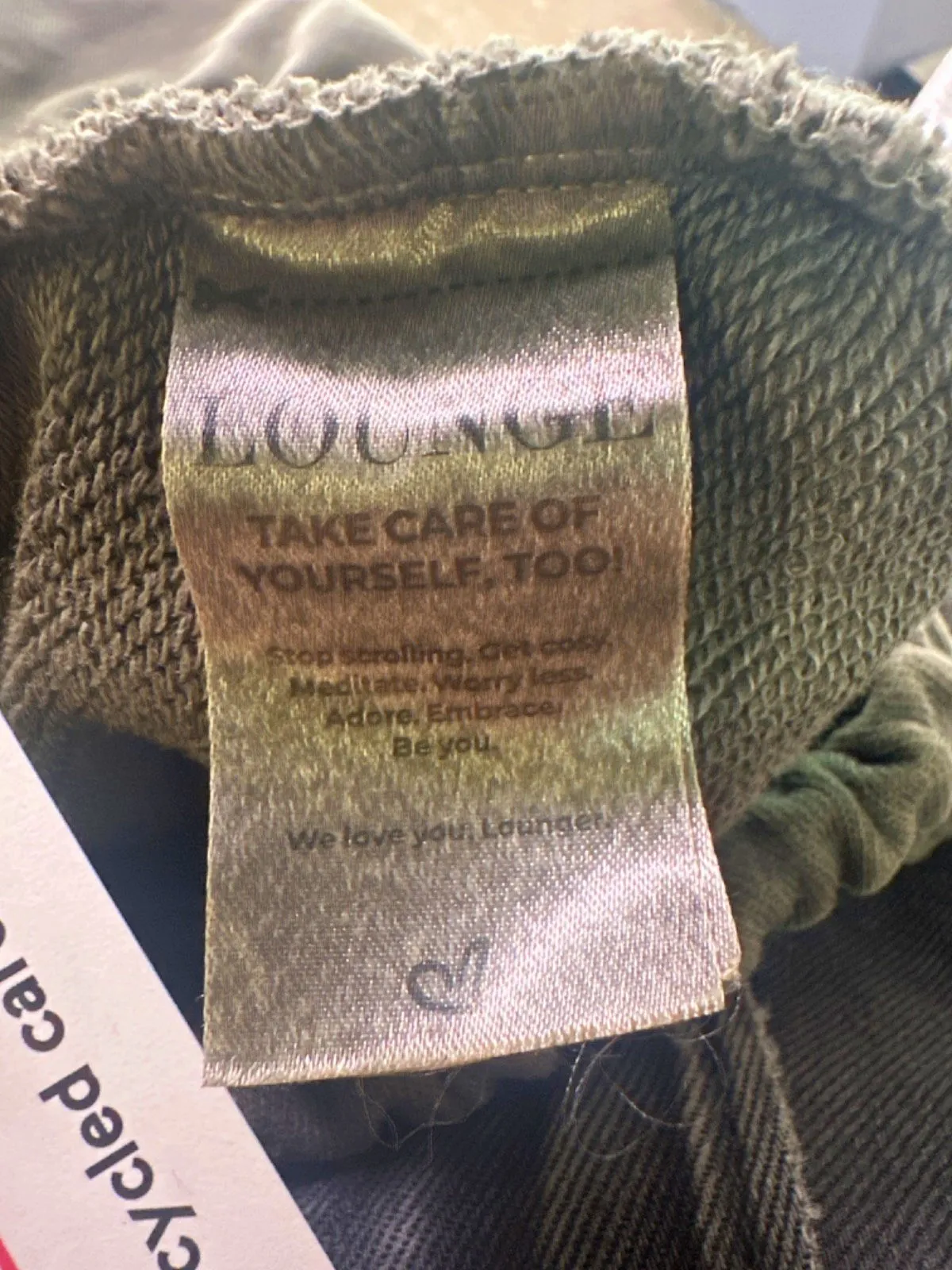 Lounge Khaki Joggers UK XS