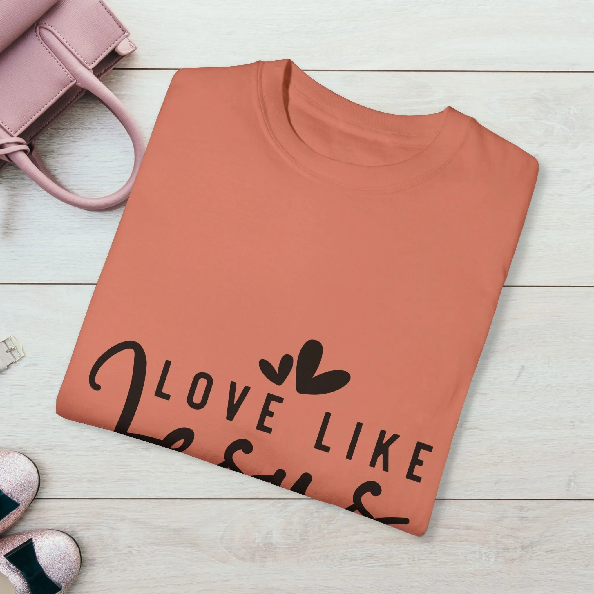 Love Like Jesus Unisex Garment-Dyed T-Shirt - Faith-Inspired Apparel