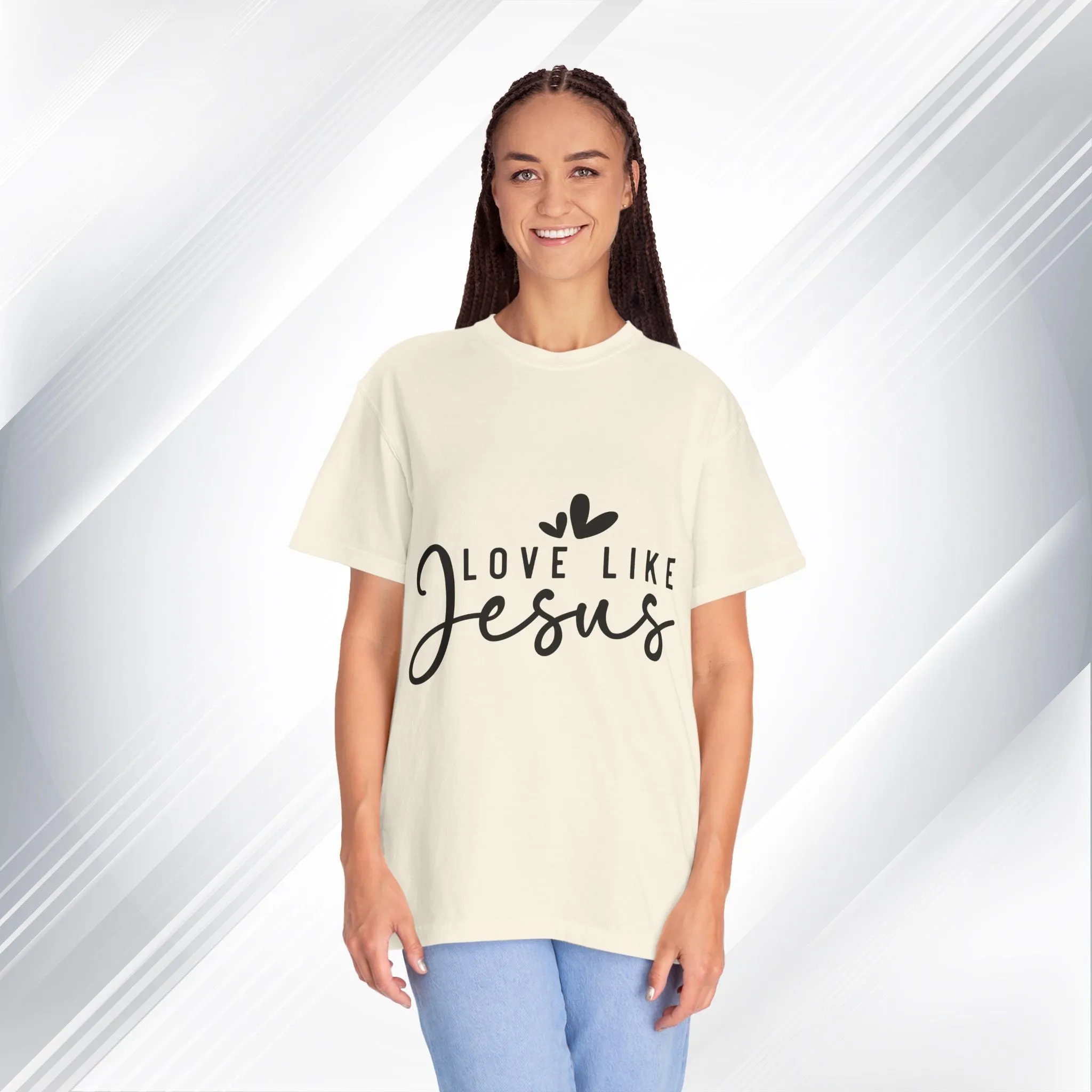 Love Like Jesus Unisex Garment-Dyed T-Shirt - Faith-Inspired Apparel