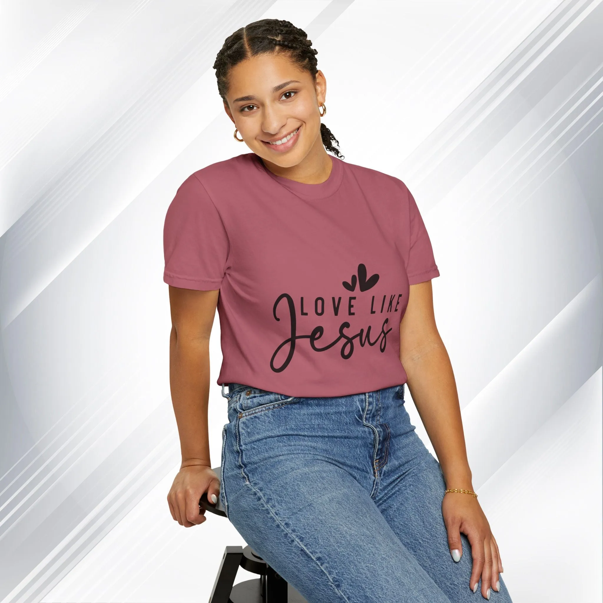 Love Like Jesus Unisex Garment-Dyed T-Shirt - Faith-Inspired Apparel