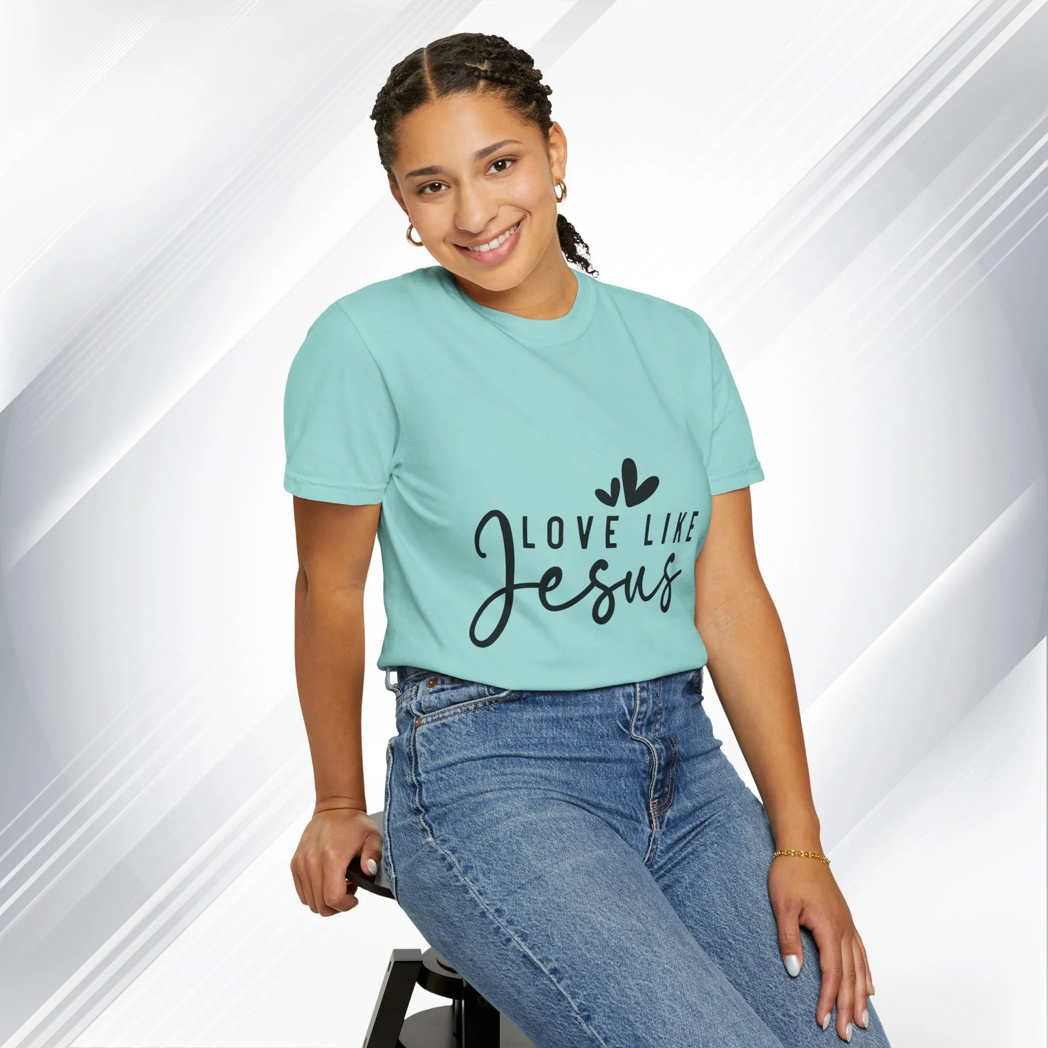 Love Like Jesus Unisex Garment-Dyed T-Shirt - Faith-Inspired Apparel
