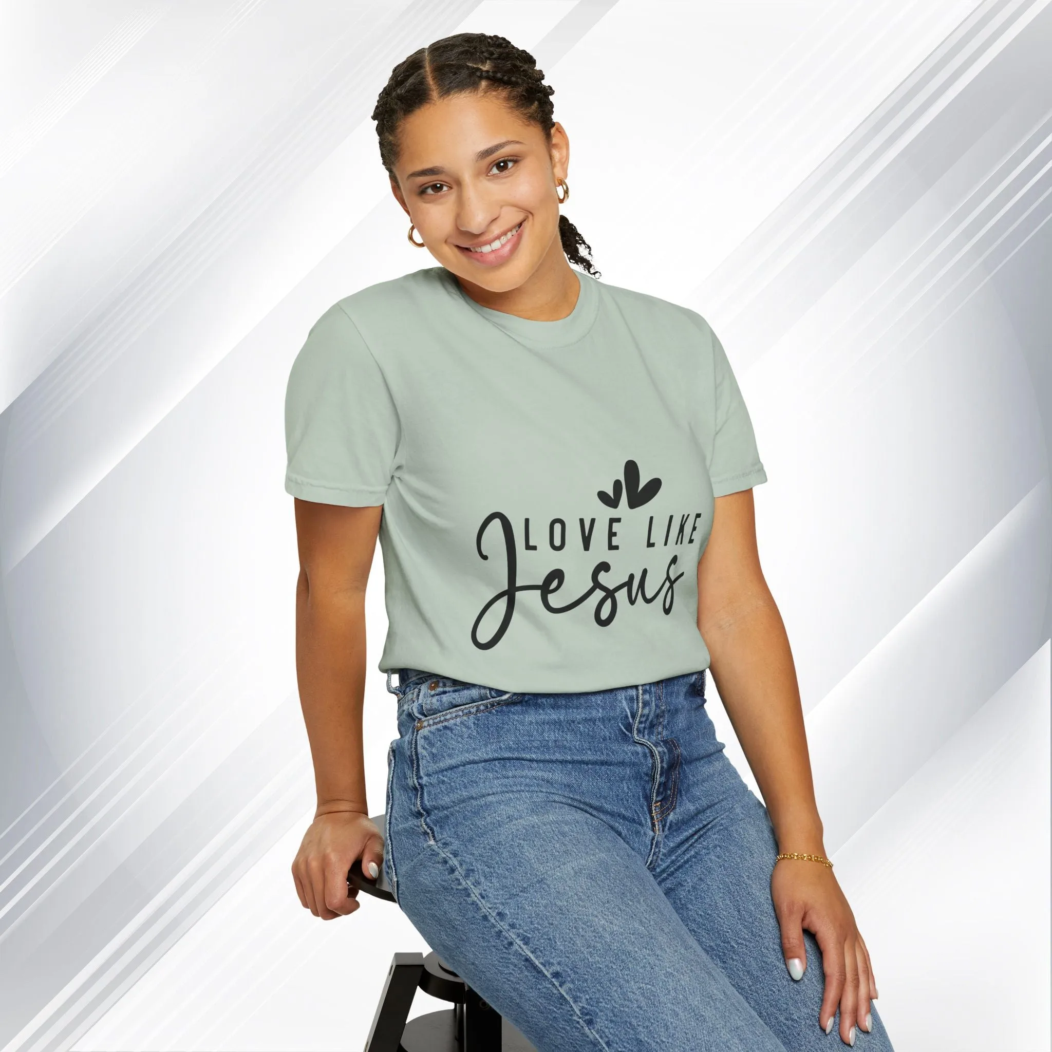 Love Like Jesus Unisex Garment-Dyed T-Shirt - Faith-Inspired Apparel