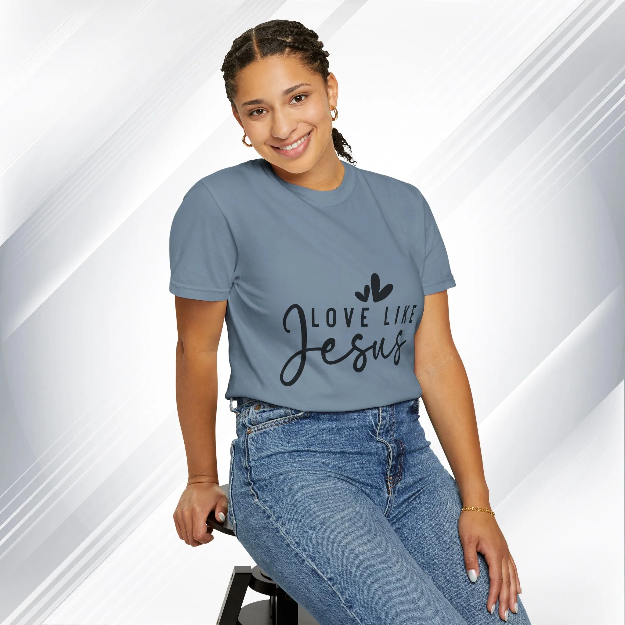 Love Like Jesus Unisex Garment-Dyed T-Shirt - Faith-Inspired Apparel