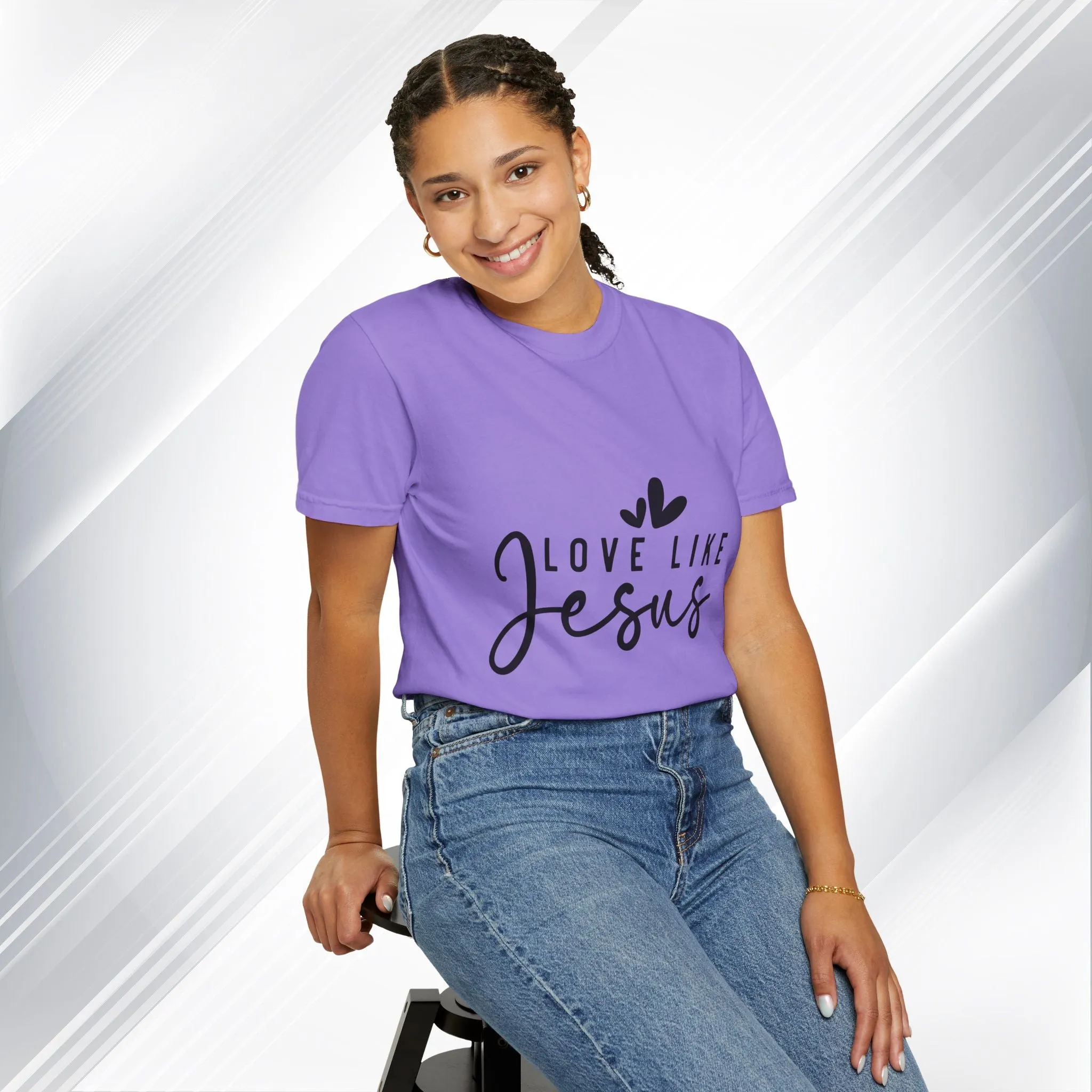 Love Like Jesus Unisex Garment-Dyed T-Shirt - Faith-Inspired Apparel