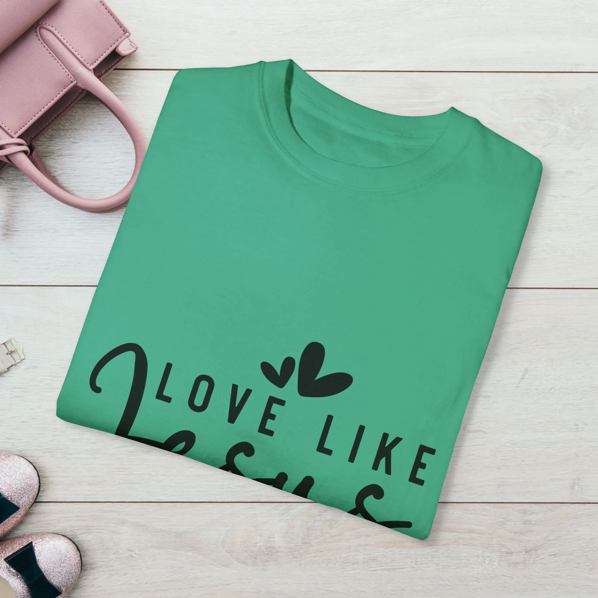 Love Like Jesus Unisex Garment-Dyed T-Shirt - Faith-Inspired Apparel
