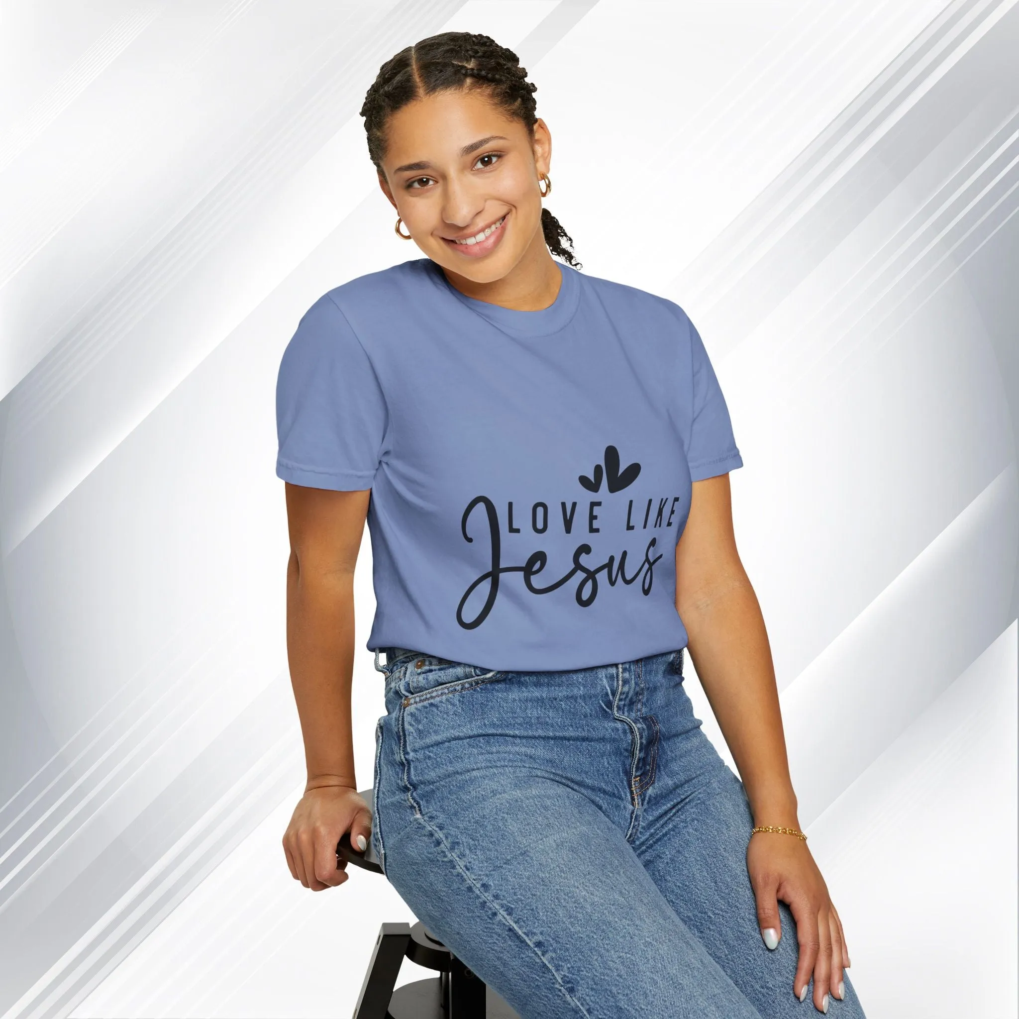 Love Like Jesus Unisex Garment-Dyed T-Shirt - Faith-Inspired Apparel