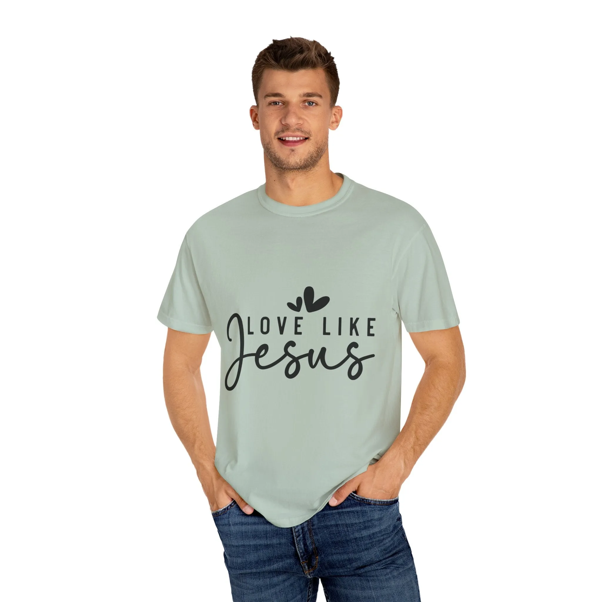 Love Like Jesus Unisex Garment-Dyed T-Shirt - Faith-Inspired Apparel