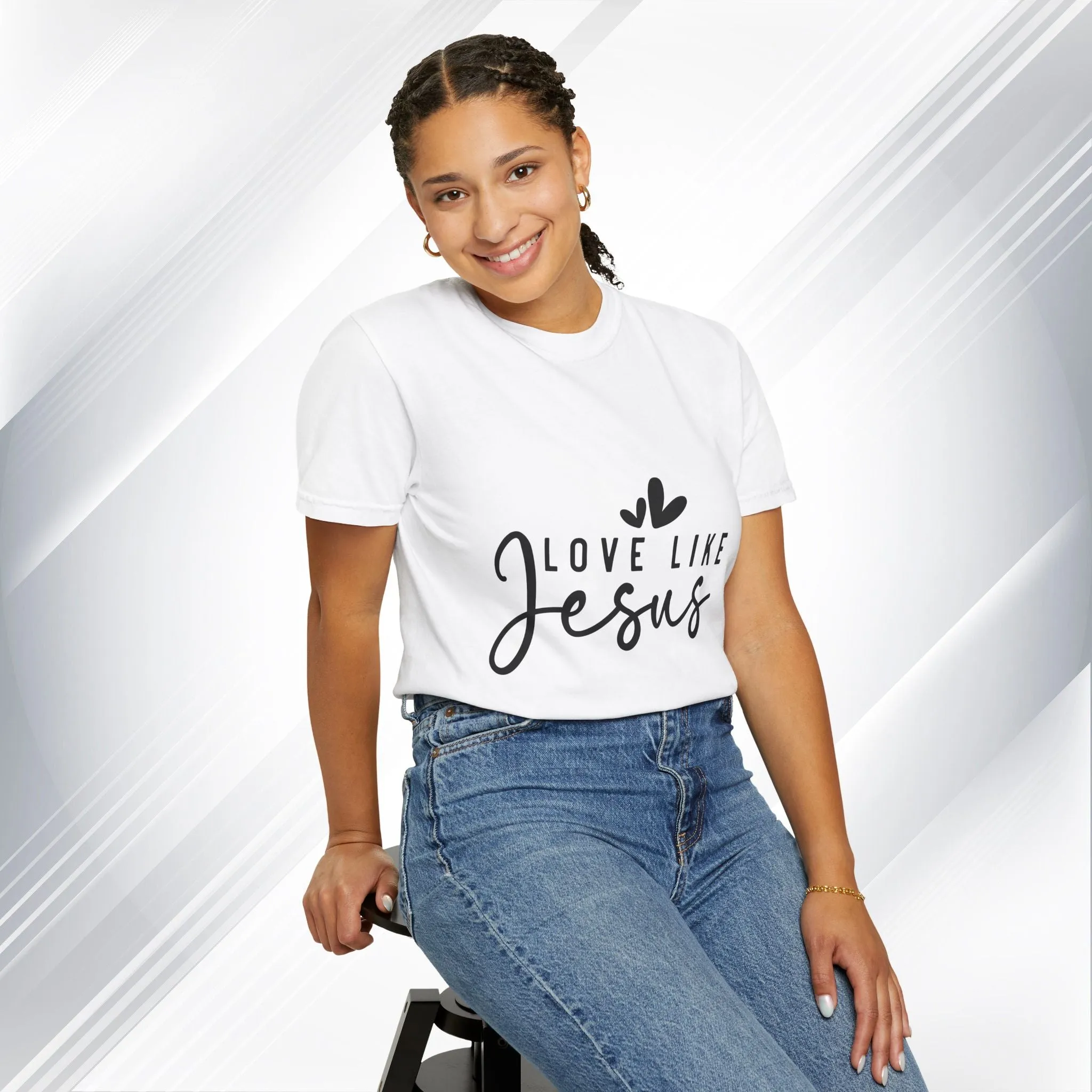 Love Like Jesus Unisex Garment-Dyed T-Shirt - Faith-Inspired Apparel