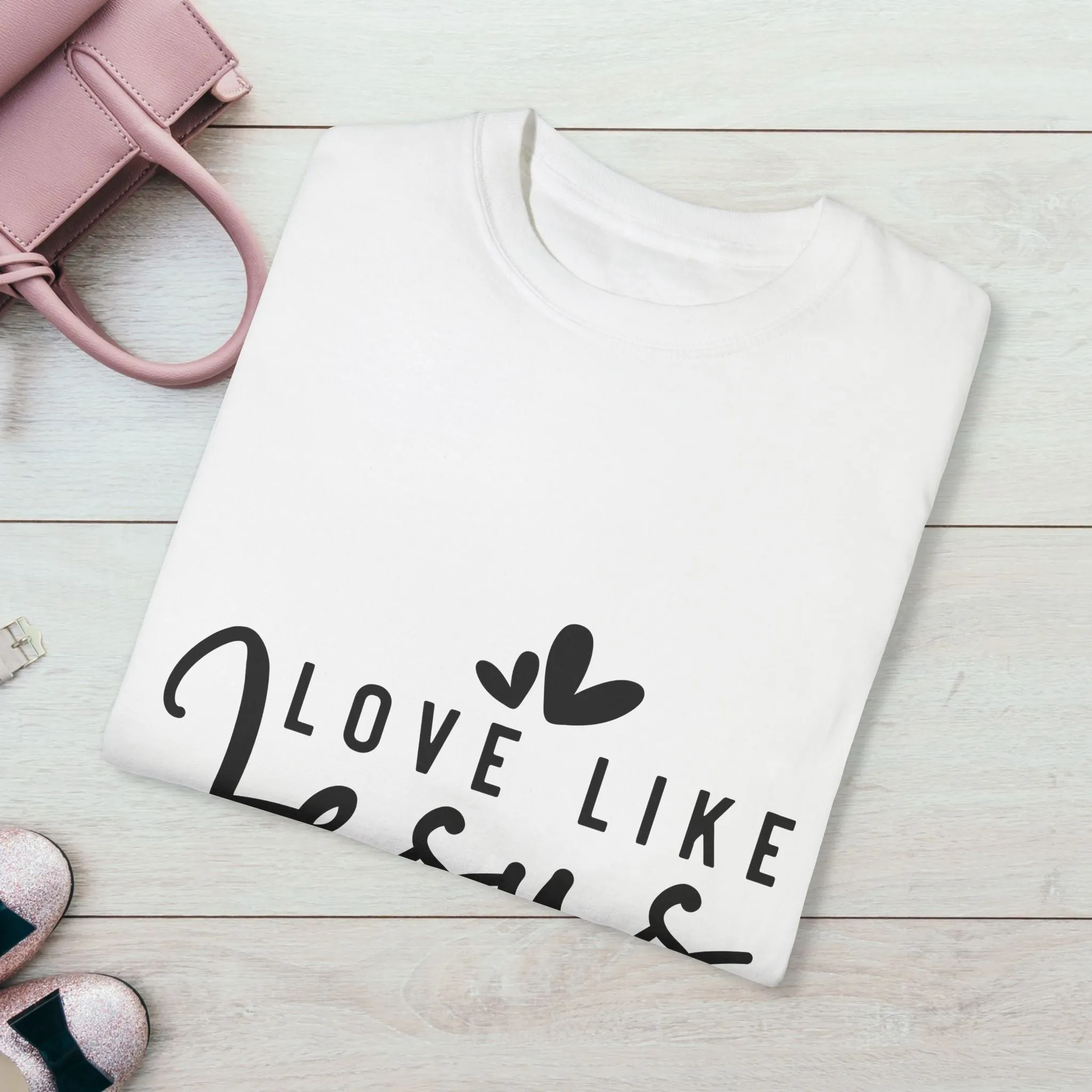 Love Like Jesus Unisex Garment-Dyed T-Shirt - Faith-Inspired Apparel