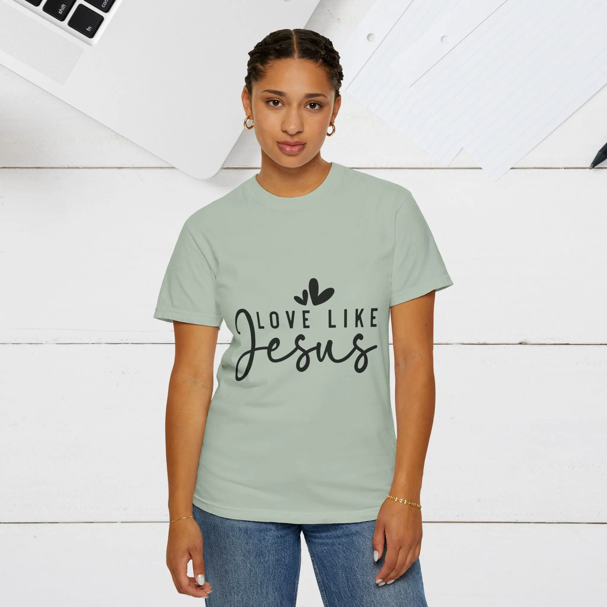 Love Like Jesus Unisex Garment-Dyed T-Shirt - Faith-Inspired Apparel
