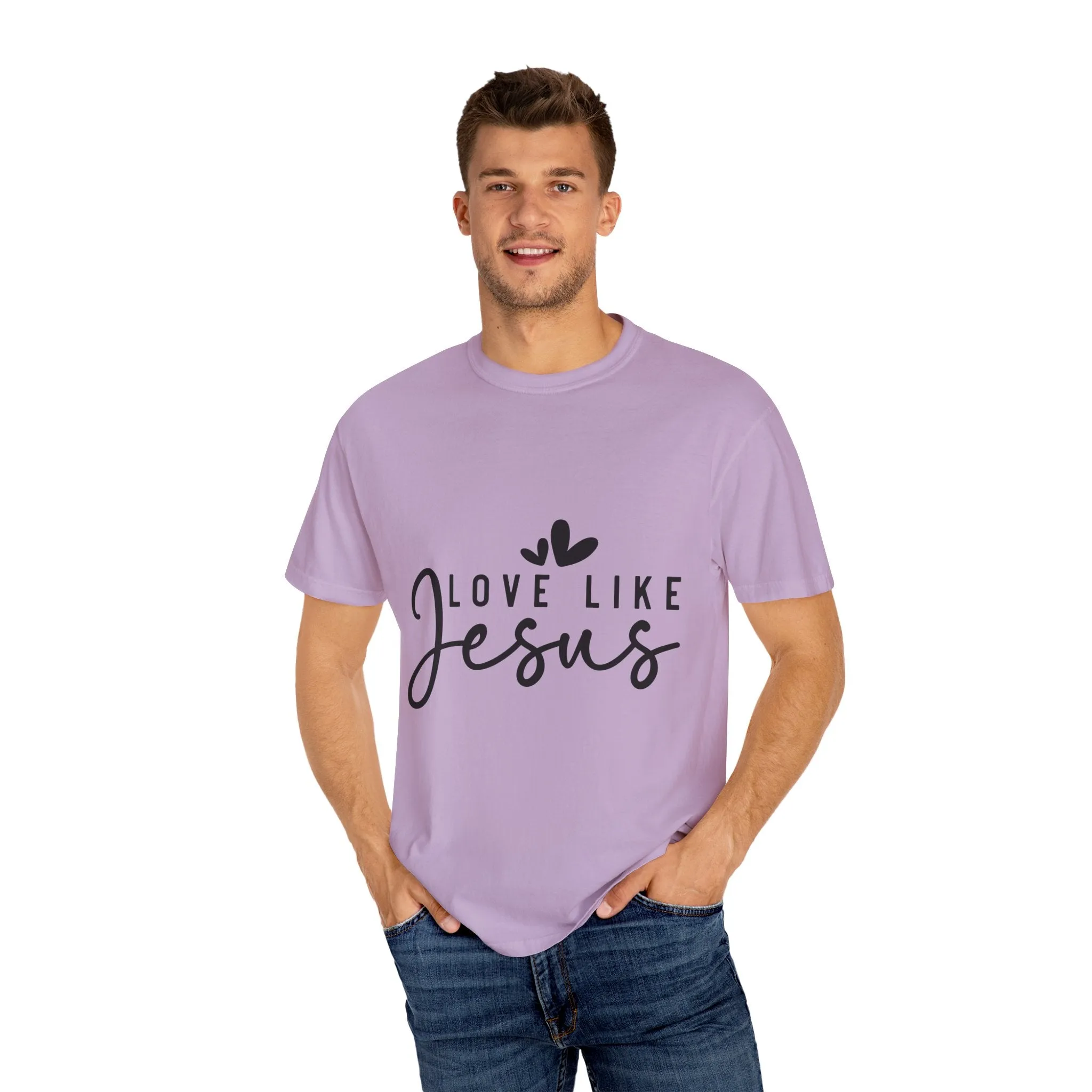 Love Like Jesus Unisex Garment-Dyed T-Shirt - Faith-Inspired Apparel