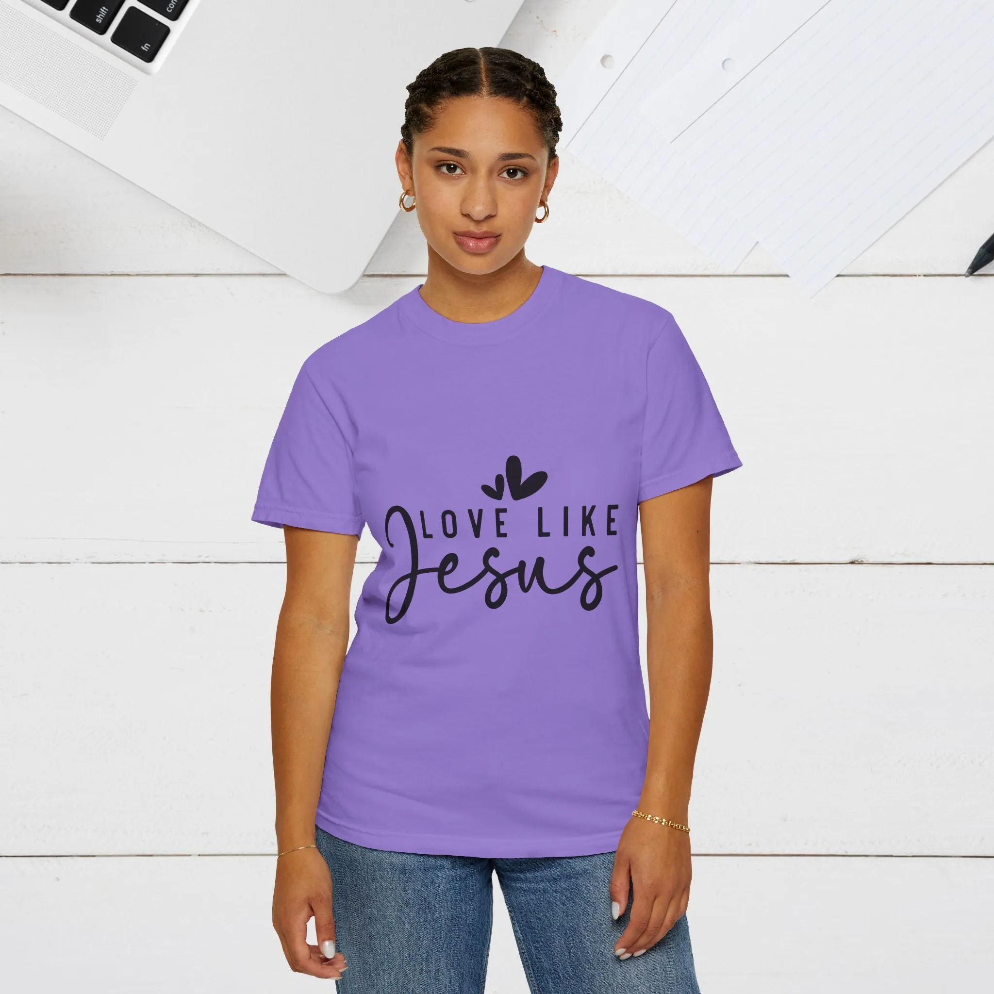 Love Like Jesus Unisex Garment-Dyed T-Shirt - Faith-Inspired Apparel