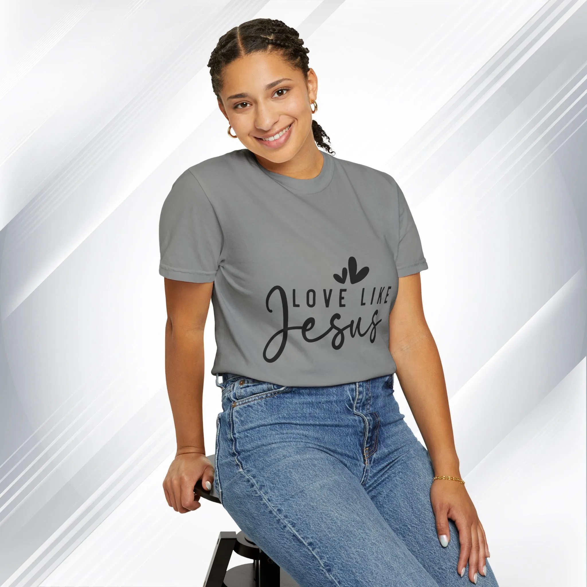 Love Like Jesus Unisex Garment-Dyed T-Shirt - Faith-Inspired Apparel