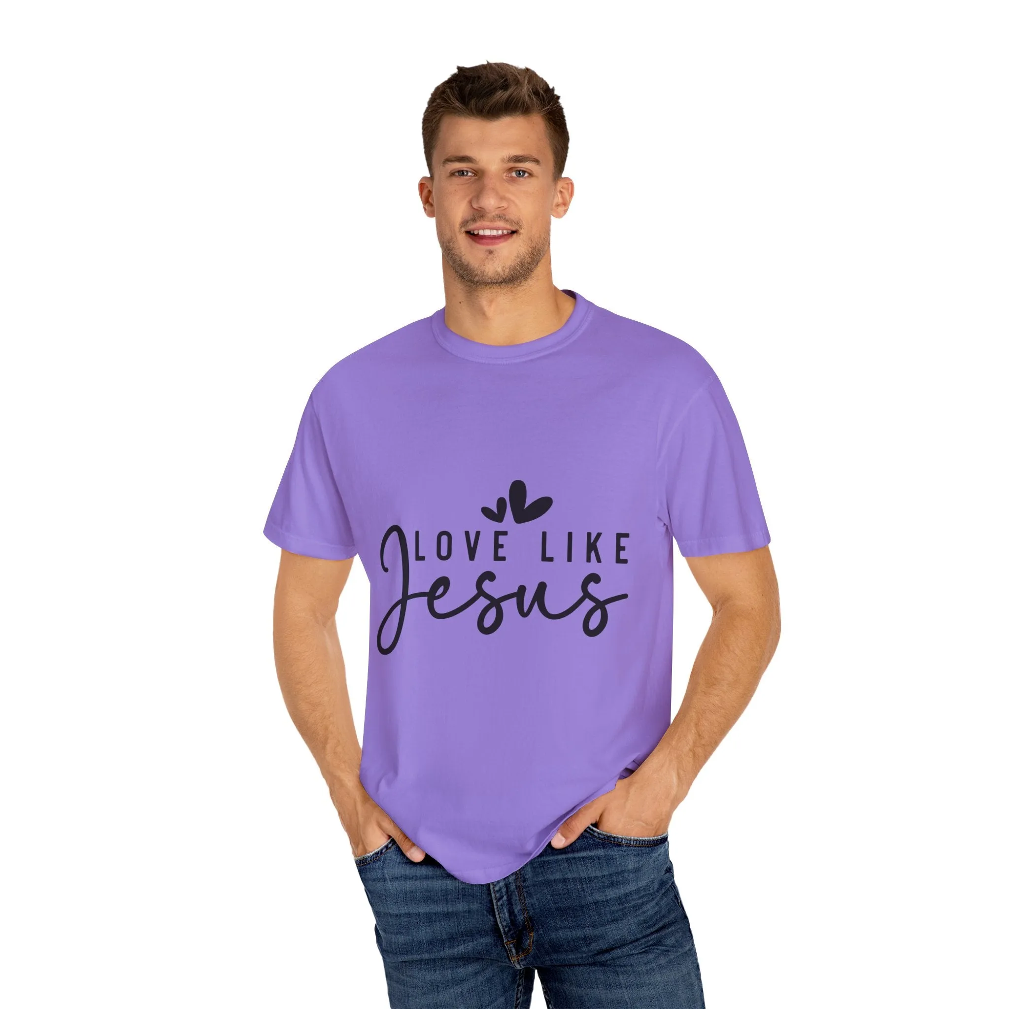 Love Like Jesus Unisex Garment-Dyed T-Shirt - Faith-Inspired Apparel