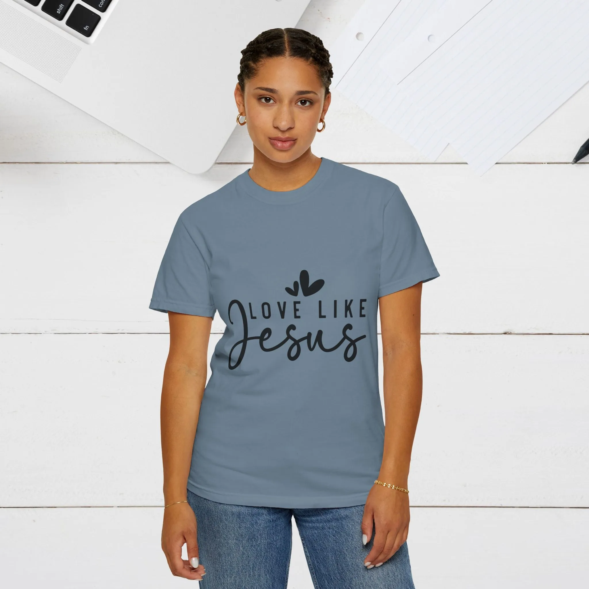 Love Like Jesus Unisex Garment-Dyed T-Shirt - Faith-Inspired Apparel