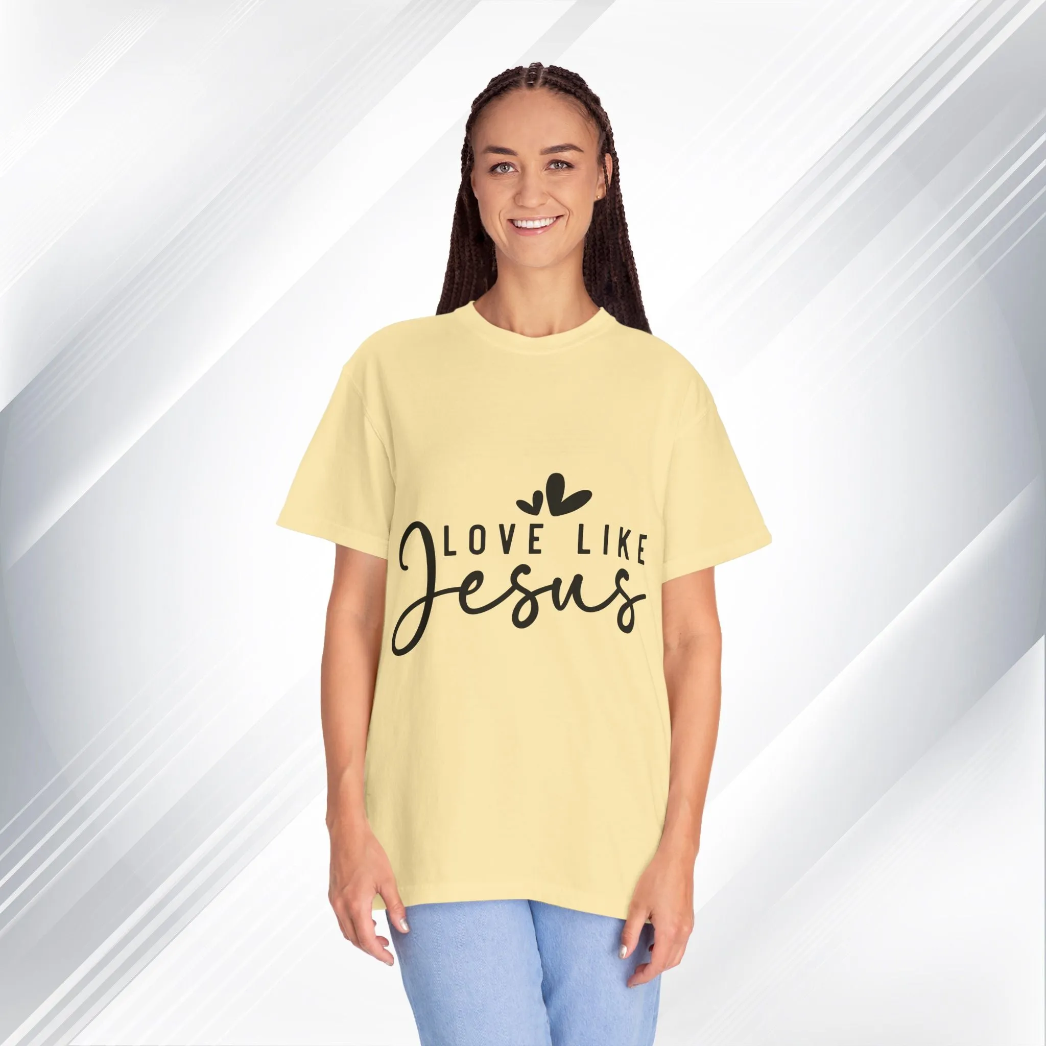 Love Like Jesus Unisex Garment-Dyed T-Shirt - Faith-Inspired Apparel