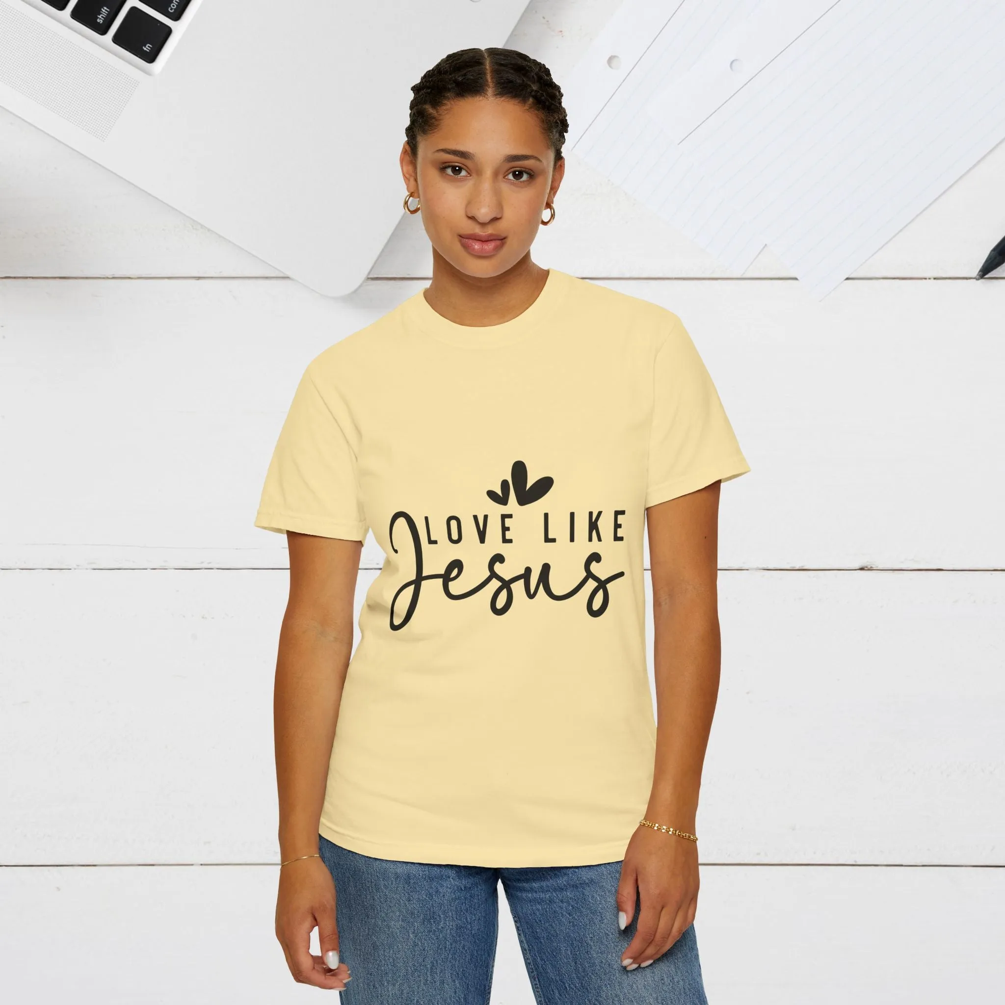 Love Like Jesus Unisex Garment-Dyed T-Shirt - Faith-Inspired Apparel