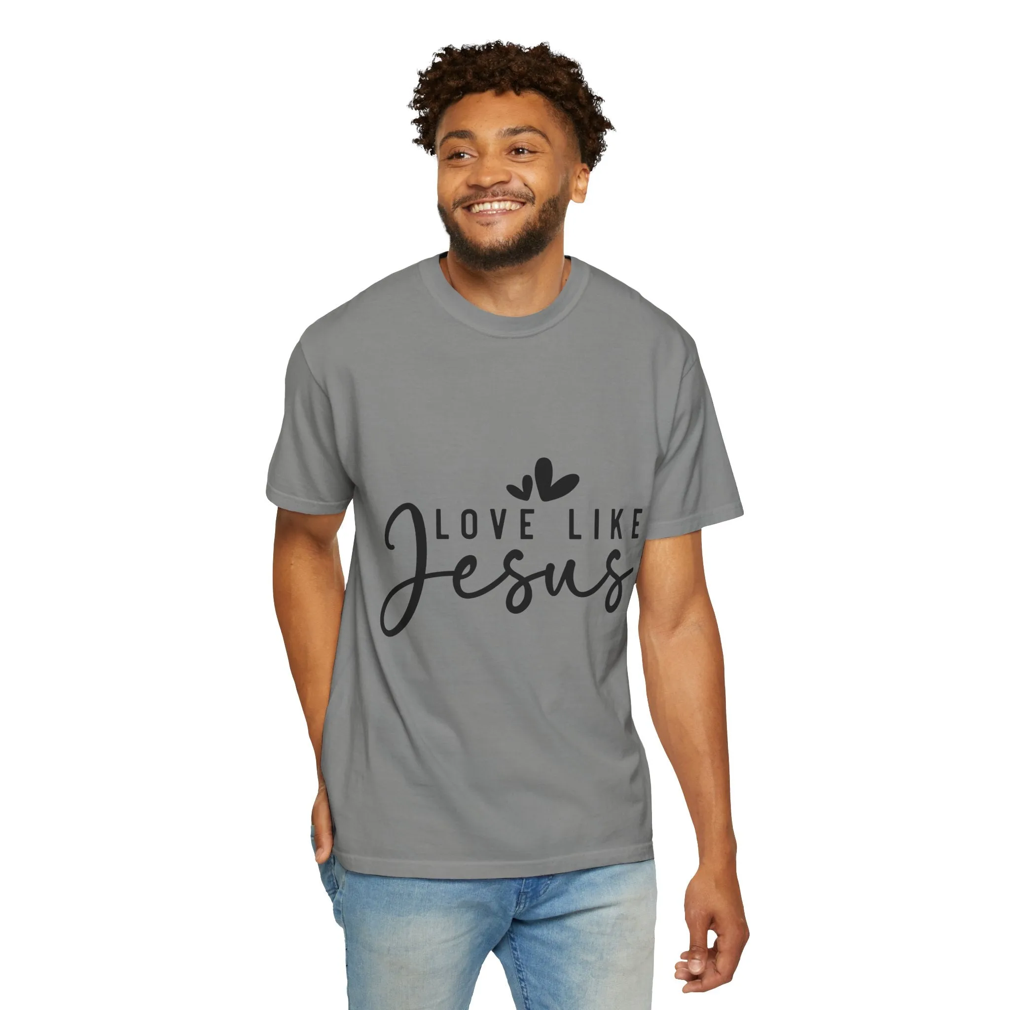 Love Like Jesus Unisex Garment-Dyed T-Shirt - Faith-Inspired Apparel