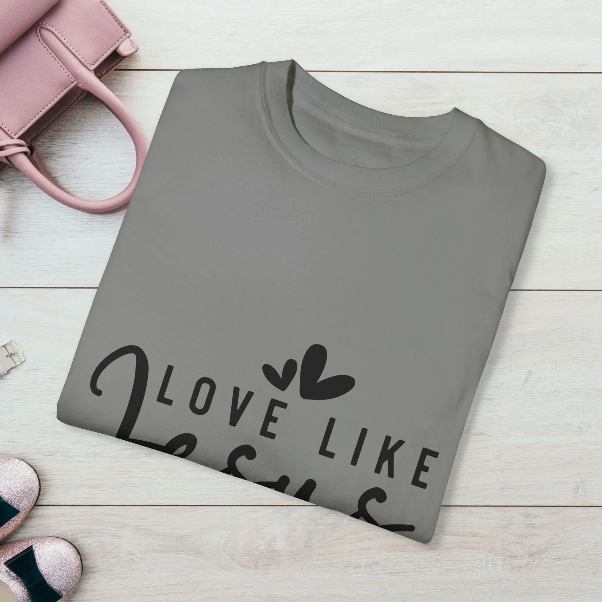Love Like Jesus Unisex Garment-Dyed T-Shirt - Faith-Inspired Apparel