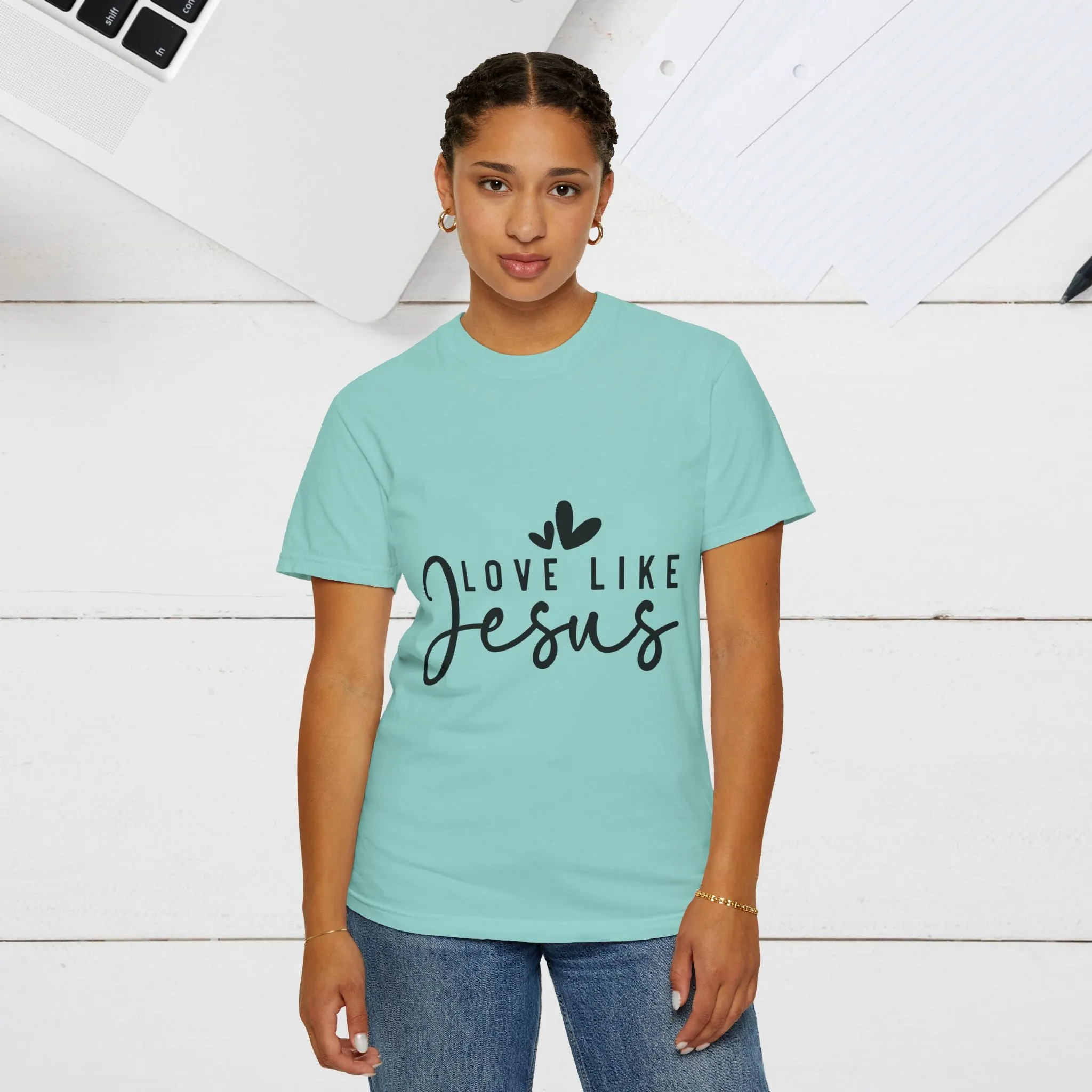 Love Like Jesus Unisex Garment-Dyed T-Shirt - Faith-Inspired Apparel