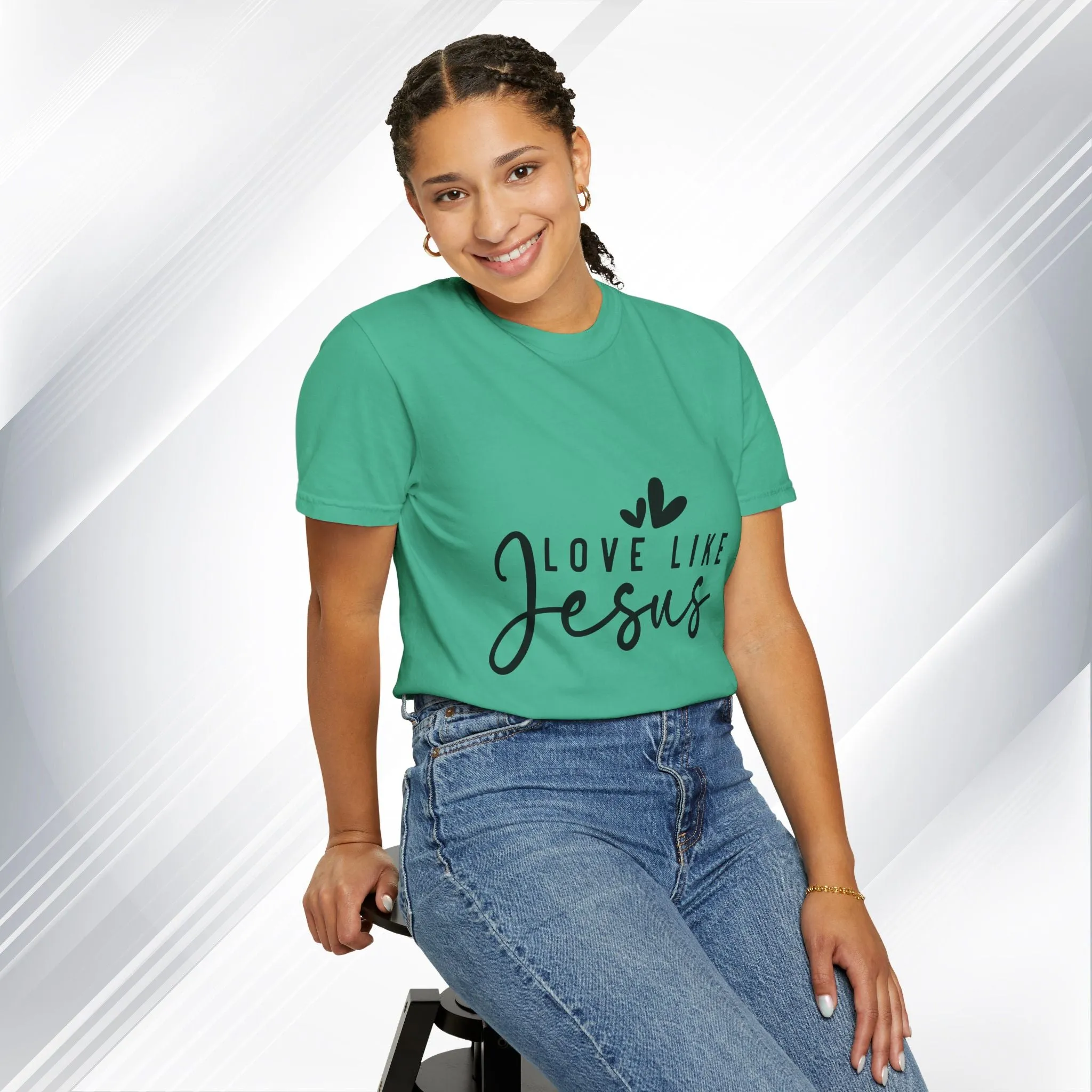 Love Like Jesus Unisex Garment-Dyed T-Shirt - Faith-Inspired Apparel