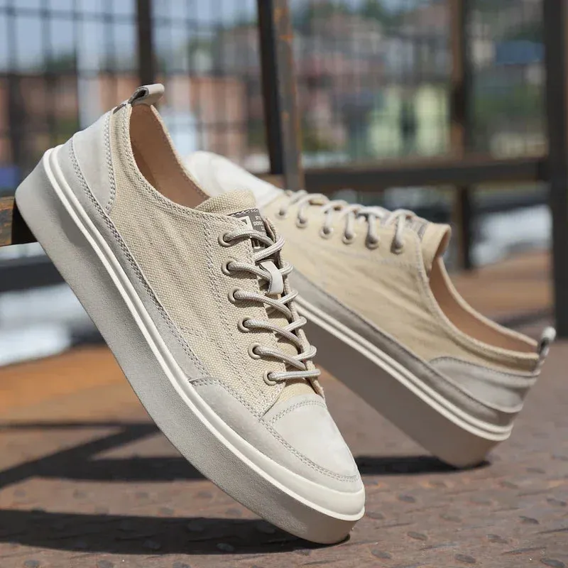 Luxus-Leder SoleCraft Herren Handgemachte Sneakers