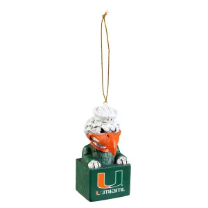 Mascot Ornament, University of Miami,3ot953mas