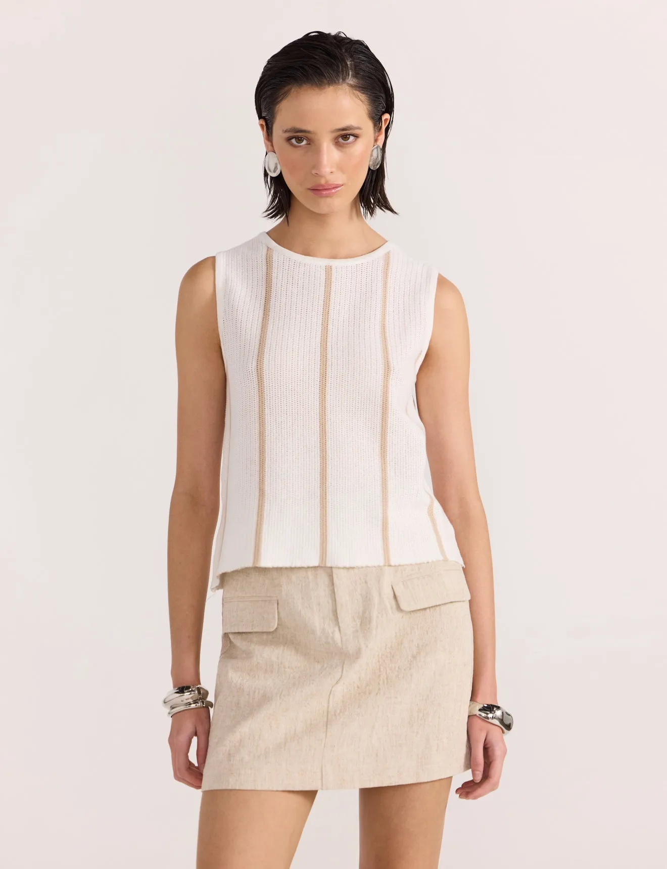 Mason Mini Skirt | Natural Marl