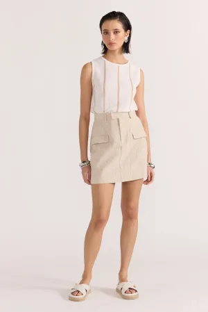 Mason Mini Skirt | Natural Marl