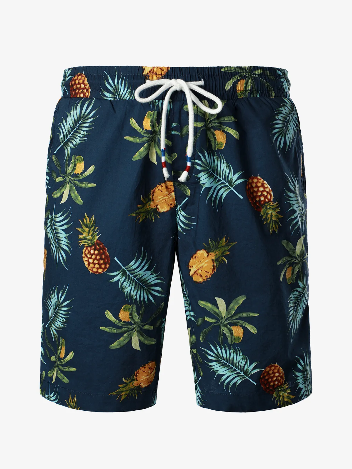 Men's Breathable Cotton Watermelon Beach Hawaiian Aloha Summer Shorts