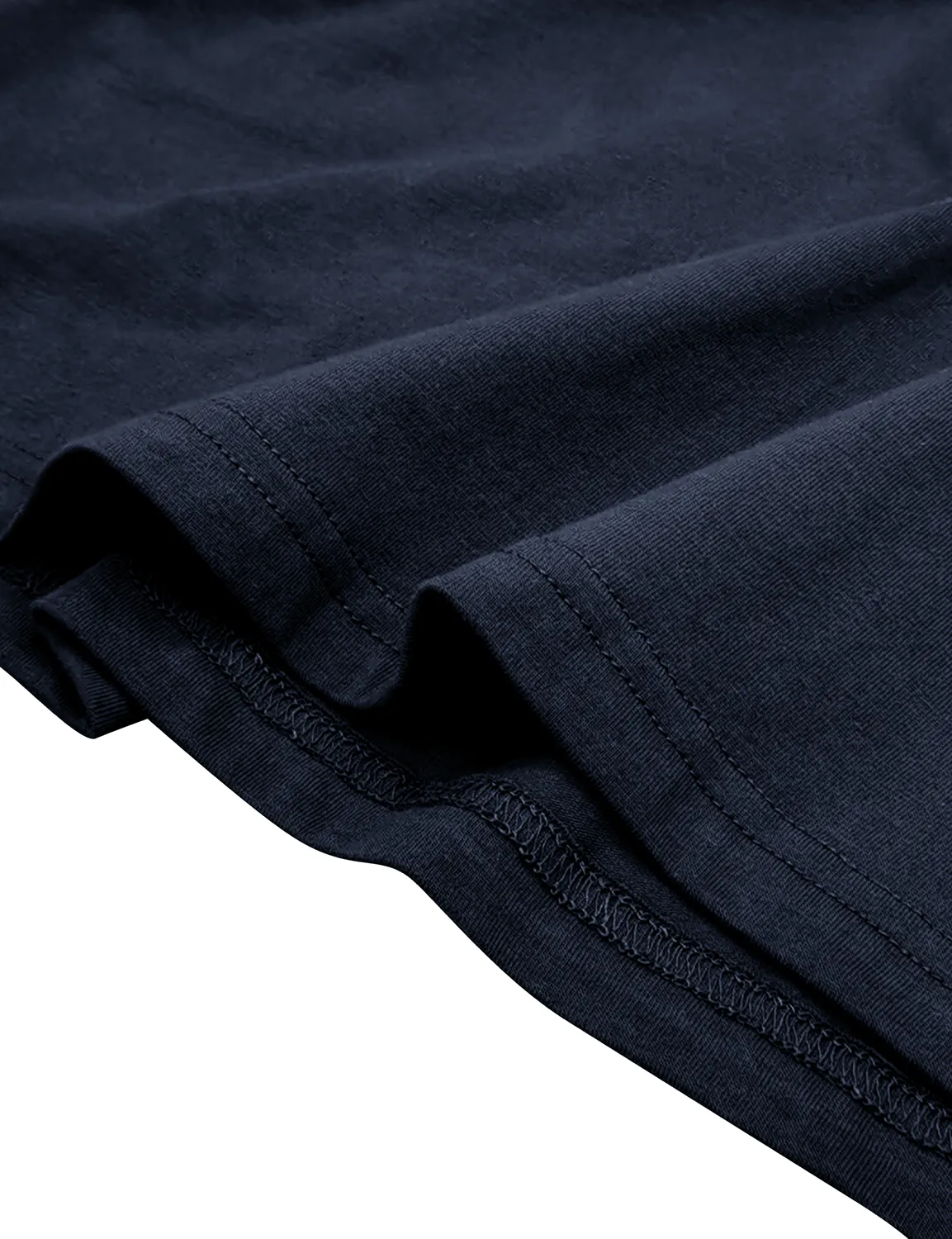 Men's Cotton Casual Solid Color Pocket Long Polo Shirt