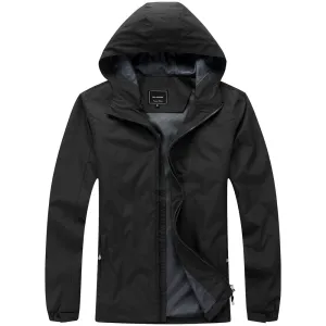 Men's Lightweight Rain Jacket - Navy