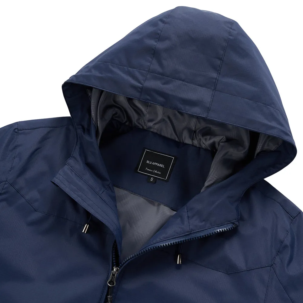 Men's Lightweight Rain Jacket - Navy