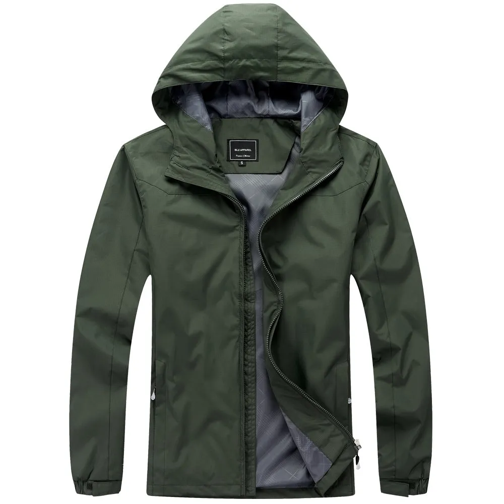 Men's Lightweight Rain Jacket - Navy