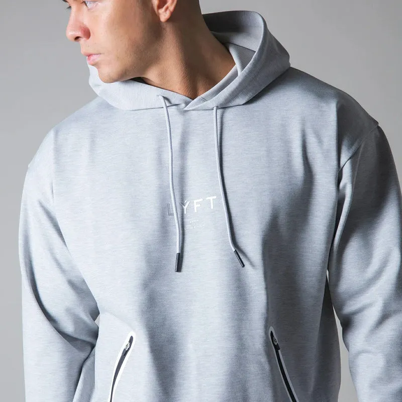 Mens Lyft Zip Pocket Casual Hooded Sports Sweatshirt