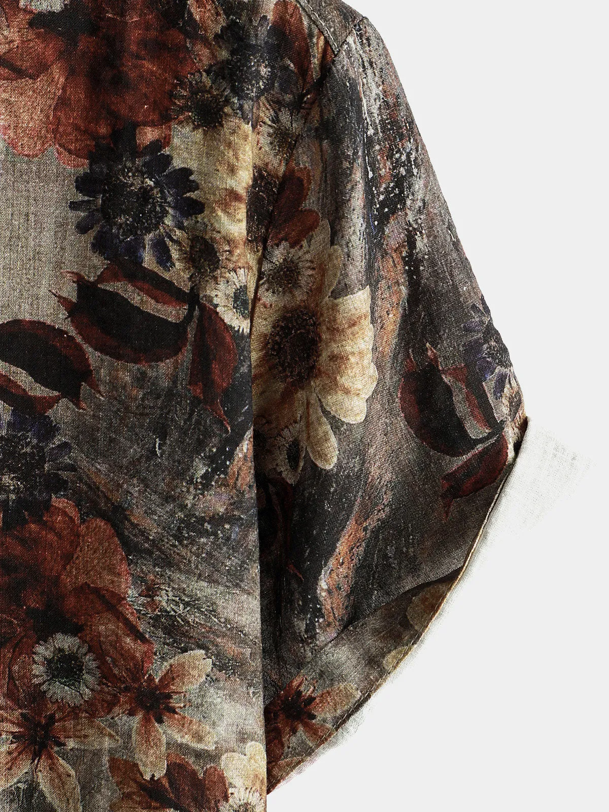 Men's Retro Floral Casual Short Sleeve Shirt