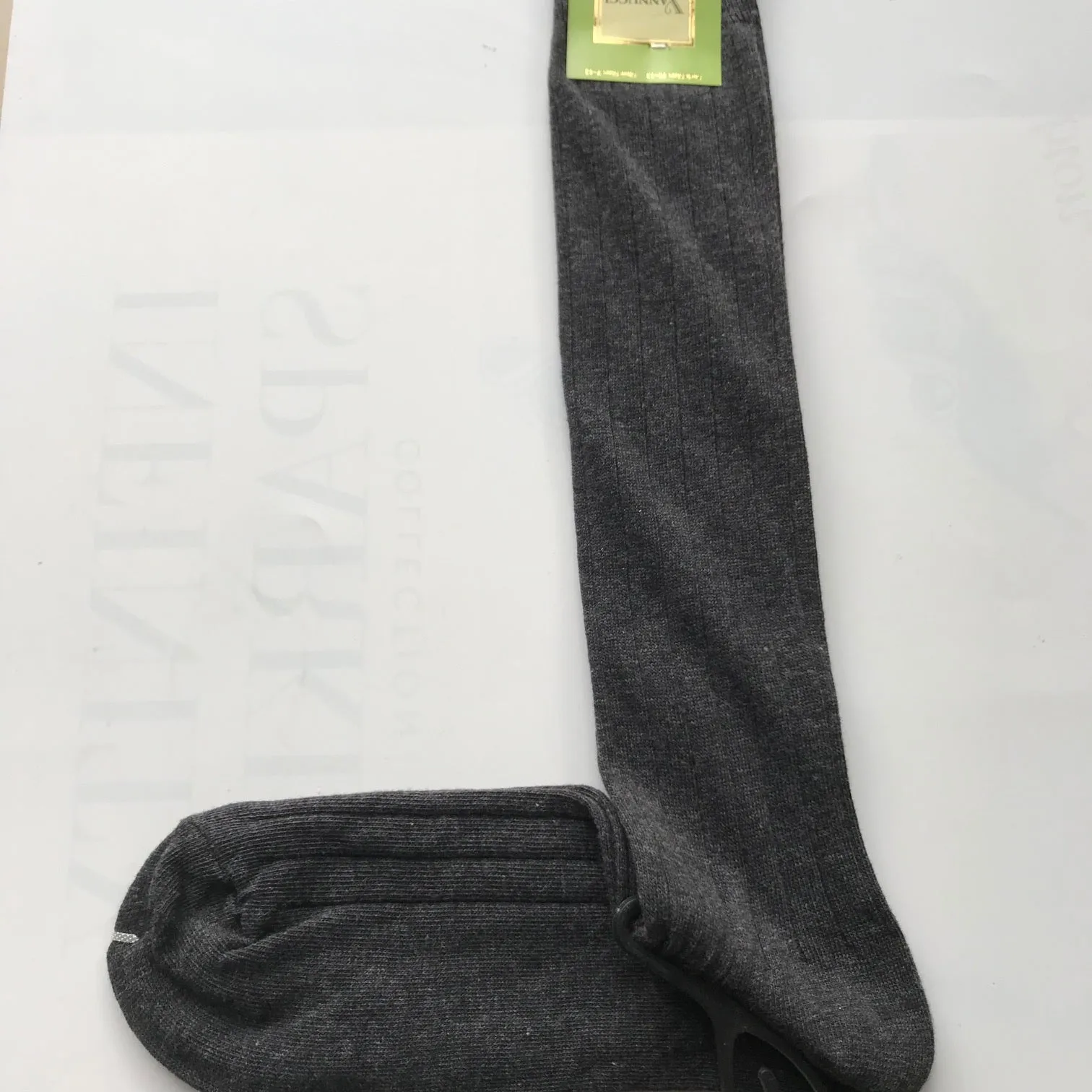 Men's Vannucci | Couture Knee Over the Calf Cotton Blend Socks | Black