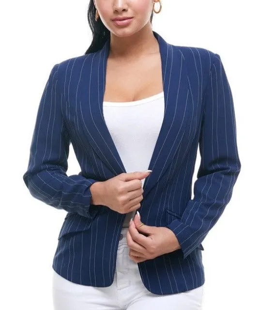Michel Open Front Striped Blazer