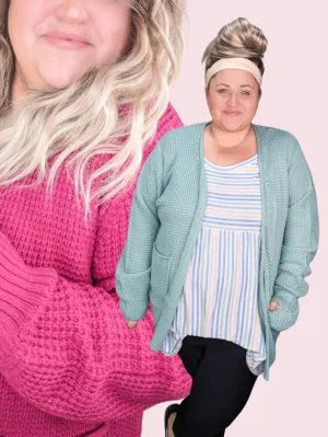 Millie Sweater Cardi w/Patch Pockets (9 colors!)