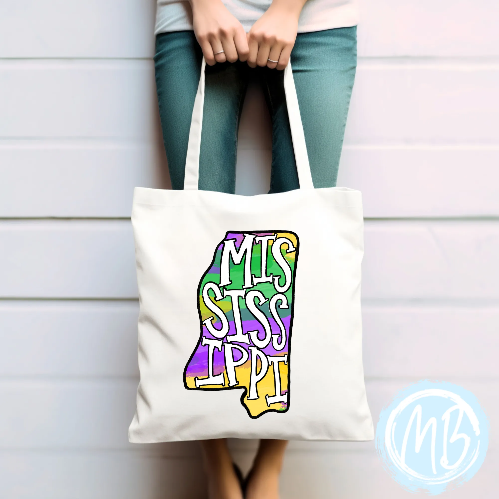 Mississippi Mardi Gras Tote