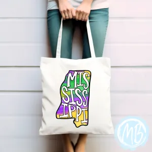 Mississippi Mardi Gras Tote
