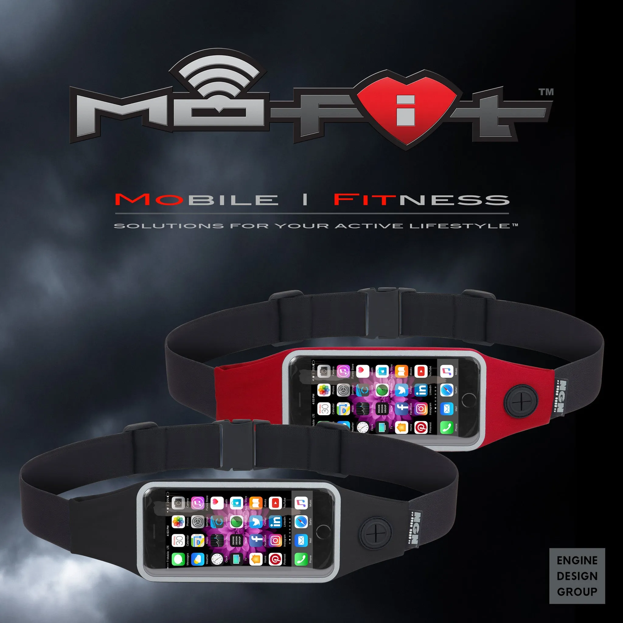 Mo-Fit® Waist Pack / Running Belt for iPhone, Android and most Smartphones | Turquoise