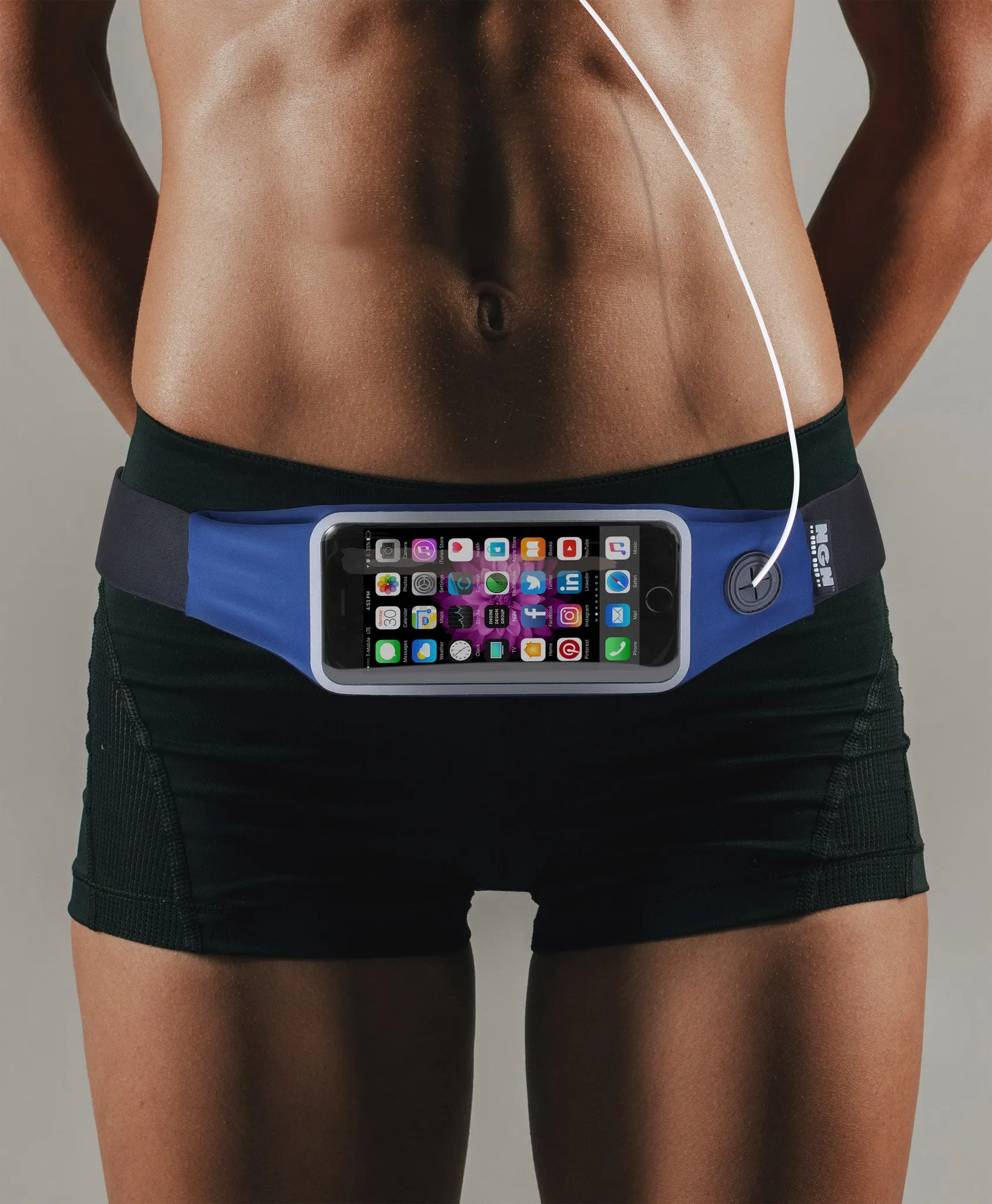 Mo-Fit® Waist Pack / Running Belt for iPhone, Android and most Smartphones | Turquoise