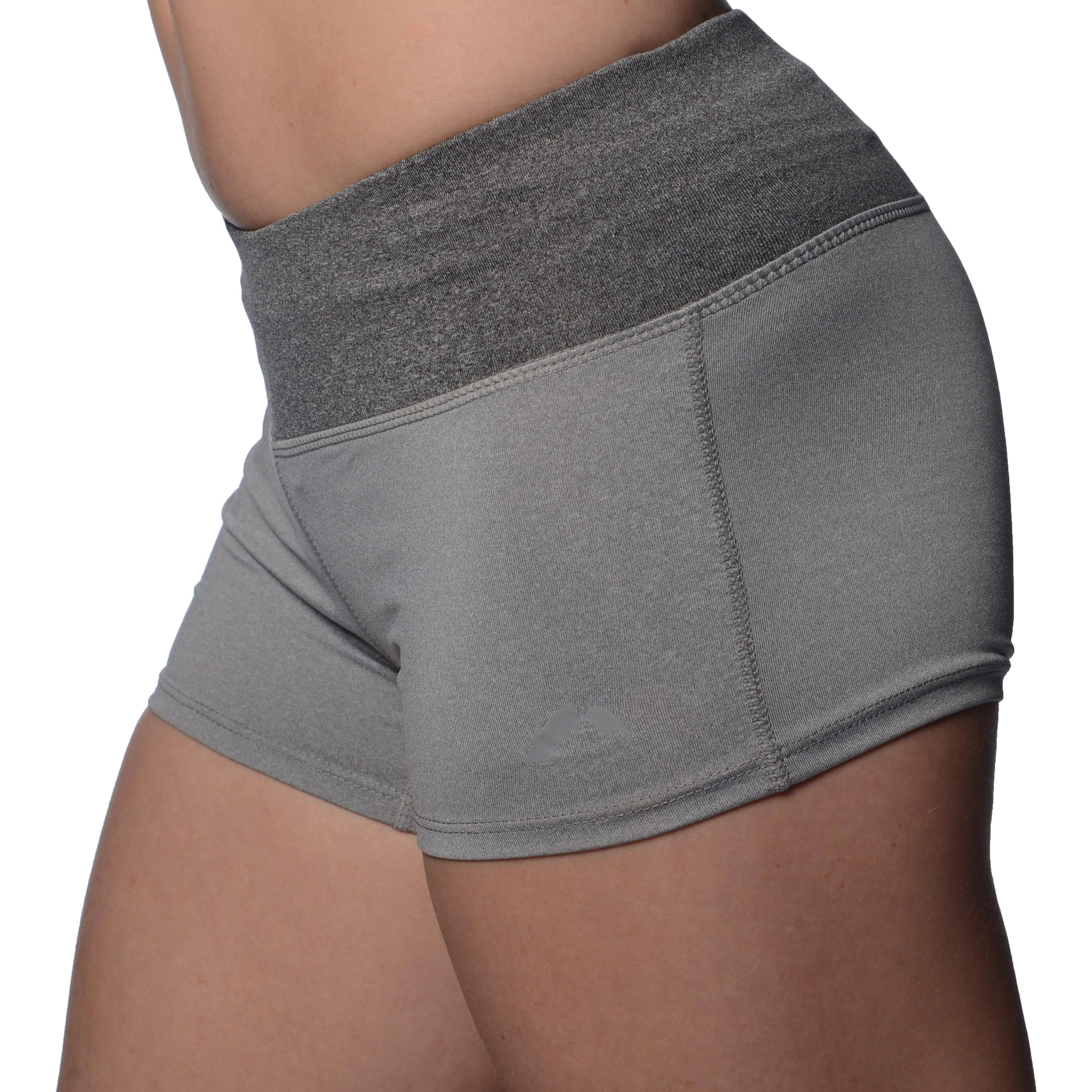 More Mile Marl 3 Inch Womens Running Shorts - Grey