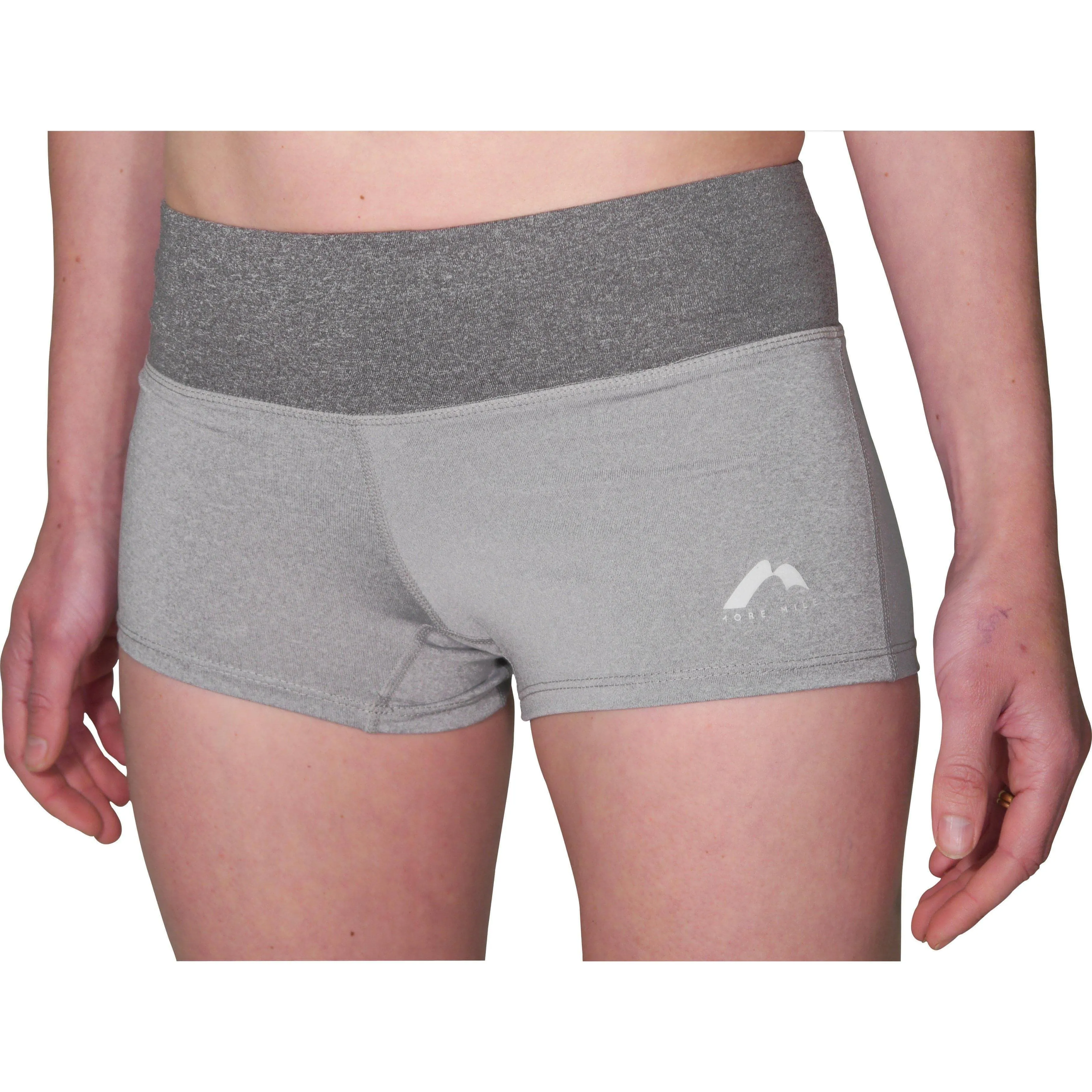 More Mile Marl 3 Inch Womens Running Shorts - Grey